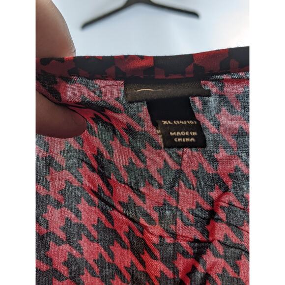 Art Class‎ Girls Dress Houndstooth Red Black XL 14 16 Sleeveless Spaghetti Strap - Picture 3 of 6